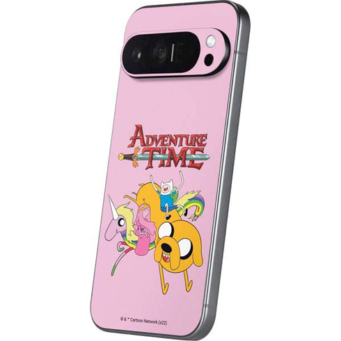 Adult Swim Adventure Time Riding in a Unicorn Pixel 9 Pro XL Skin